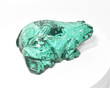 4.76" POLISHED MALACHITE FROG Animal Carving - Congo mc956