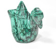 3.89" POLISHED MALACHITE DUCK Animal Carving - Congo mc938