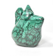 3.89" POLISHED MALACHITE DUCK Animal Carving - Congo mc938