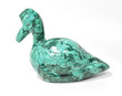 5.23" POLISHED MALACHITE DUCK Animal Carving - Congo mc937