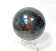 2.55" Polished SHATTUCKITE CHRYSOCOLLA SPHERE With Stand Kaokoveld Namibia S362