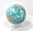 2.48" Polished SHATTUCKITE CHRYSOCOLLA SPHERE With Stand Kaokoveld Namibia S354