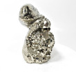 4.72" Beautiful GOLDEN PYRITE DOLPHIN Carving Huanzala Mine, Peru P959