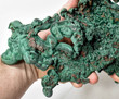 11.33" Two Tone UNIQUE MALACHITE FORMATION - Mindingi Mine, Congo Q622