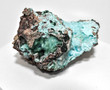 6.49" CHRYSOCOLLA Ps With MALACHITE QUARTZ Druzy Tenke Fungurume Congo Q602