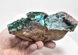 5.03" CHRYSOCOLLA Ps With MALACHITE QUARTZ Druzy Tenke Fungurume Congo Q598