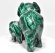 7.08" POLISHED MALACHITE ELEPHANT and Calf Animal Carving - Congo mc914