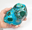 4.96" POLISHED CHRYSOCOLLA MALACHITE Kalukuluku Mine - Congo B153