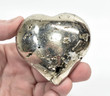 2.55" Golden PYRITE HEART Huanzala Mine, Peru - T326
