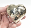2.55" Golden PYRITE HEART Huanzala Mine, Peru - T326