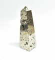 5.19" Golden PYRITE CRYSTAL OBELISK Tower Huanzala Mine, Peru - T309
