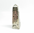 5.19" Golden PYRITE CRYSTAL OBELISK Tower Huanzala Mine, Peru - T309