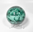 2.67" POLISHED MALACHITE SHERE With Stand - Congo E624