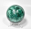 2.67" POLISHED MALACHITE SHERE With Stand - Congo E624