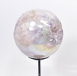 5.62" Beautiful POLISHED AURA AMETHYST Sphere with stand -Brazil T304