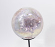 5.62" Beautiful POLISHED AURA AMETHYST Sphere with stand -Brazil T304