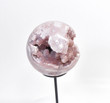 4.84" Beautiful POLISHED PINK AMETHYST Sphere with stand - Planalto Brazil T303