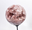 4.92" Beautiful POLISHED PINK AMETHYST Sphere with stand - Planalto Brazil T302