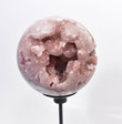 4.92" Beautiful POLISHED PINK AMETHYST Sphere with stand - Planalto Brazil T302