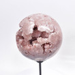 4.92" Beautiful POLISHED PINK AMETHYST Sphere with stand - Planalto Brazil T302