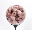5" Beautiful POLISHED PINK AMETHYST Sphere with stand - Planalto Brazil T301