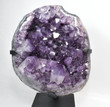18.7" Beautiful AMETHYST and CALCITE with stand - Brazil T300