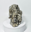 8.46" GOLDEN Polished PYRITE SKULL 21.5 Pounds - Huanzala Mine, Peru T270