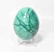 3.42" Polished MALACHITE EGG with Stand - Congo E639