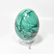3.42" Polished MALACHITE EGG with Stand - Congo E639