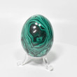 2.48" Polished MALACHITE EGG with Stand - Congo E648