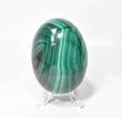 3.42" Polished MALACHITE EGG with Stand - Congo E638