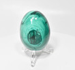 2.36" Polished MALACHITE EGG with Stand - Congo E647