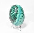 3.46" Polished MALACHITE EGG with Stand - Congo E636