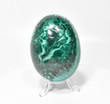 3.46" Polished MALACHITE EGG with Stand - Congo E636