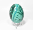 3.46" Polished MALACHITE EGG with Stand - Congo E636