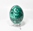 3.03" Polished MALACHITE EGG with Stand - Congo E641