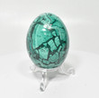 2.36" Polished MALACHITE EGG with Stand - Congo E651