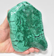 6.37" Polished MALACHITE AND CHRYSOCOLLA - Congo Ne2