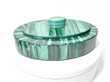 7.55" Beautiful Polished MALACHITE JEWELRY BOX with Chrysocolla - Congo mc997