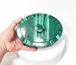 6.96" Beautiful Polished MALACHITE JEWELRY BOX with Chrysocolla - Congo mc995