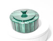 6.96" Beautiful Polished MALACHITE JEWELRY BOX with Chrysocolla - Congo mc995