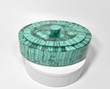 9.72" Beautiful Polished MALACHITE JEWELRY BOX with Chrysocolla - Congo mc998
