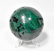 2.95" POLISHED MALACHITE SHERE With Stand - Congo E627