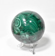 2.83" POLISHED MALACHITE SHERE With Stand - Congo E622