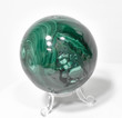 2.83" POLISHED MALACHITE SHERE With Stand - Congo E622