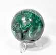 2.83" POLISHED MALACHITE SHERE With Stand - Congo E622