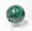 2.83" POLISHED MALACHITE SHERE With Stand - Congo E622