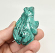 2.48" POLISHED MALACHITE FROG Animal Carving Congo CM59