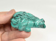 2.48" POLISHED MALACHITE FROG Animal Carving Congo CM59