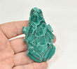 3.26" POLISHED MALACHITE FROG Animal Carving Congo CM61
